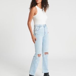 NWT ROLLA’S Original High Rise Straight Jeans